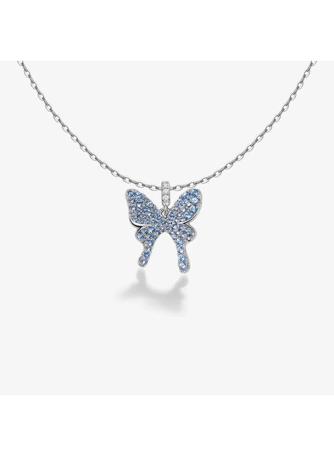 HEFANG Shiny Butterfly Necklace - Image 1