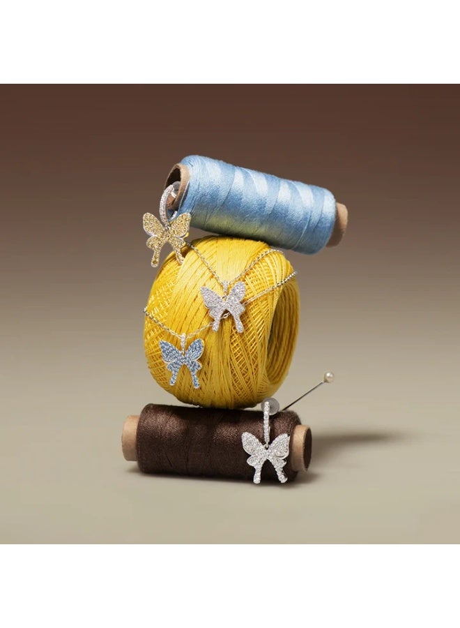 HEFANG Shiny Butterfly Necklace - Image 5