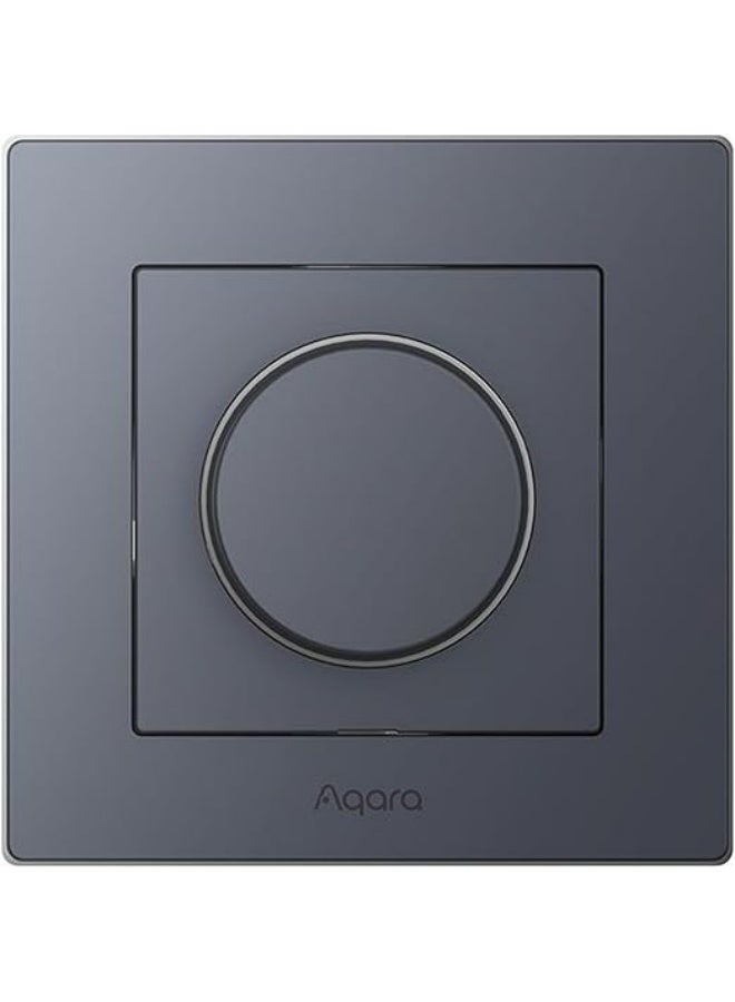 Aqara Dimmer Switch H2 EU,Thread/Zigbee Protocol,2-in-1 Neutral,Single Switch,200W,for dimmable LED/CFL/incandescent/Halogen/ELV Lights,Supports Apple ,Google and Matter,Black - Image 3