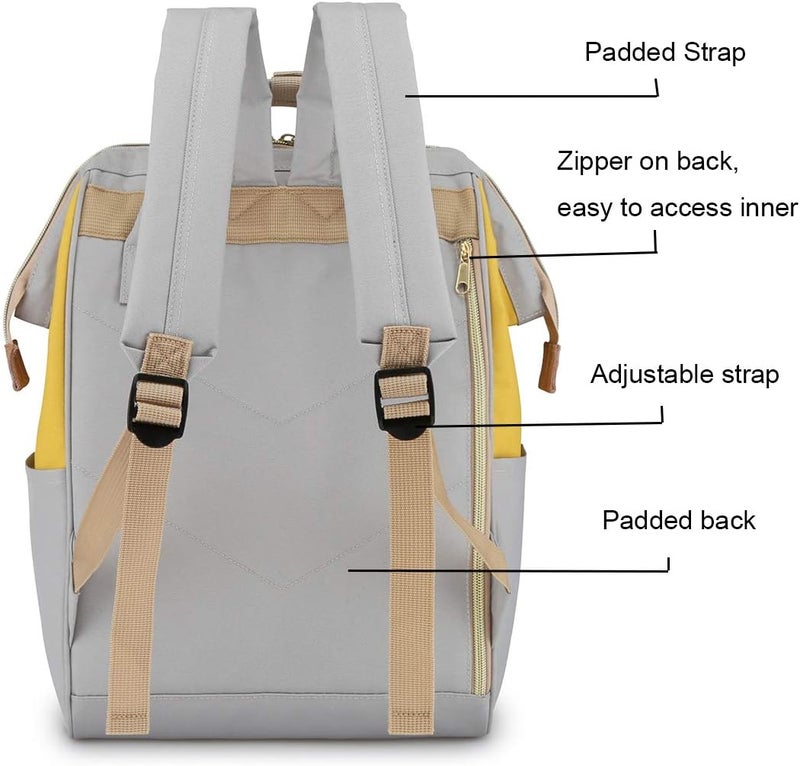 Himawari Laptop Backpack Travel Backpack With USB Charging Port Large Diaper Bag Doctor Bag School Backpack for Women&Men - Image 3