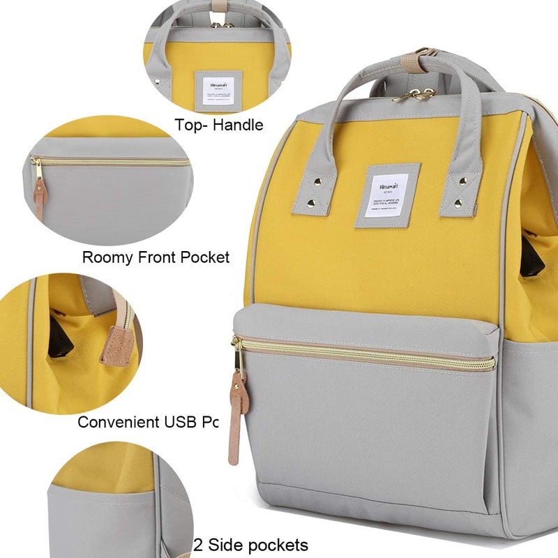 Himawari Laptop Backpack Travel Backpack With USB Charging Port Large Diaper Bag Doctor Bag School Backpack for Women&Men - Image 2