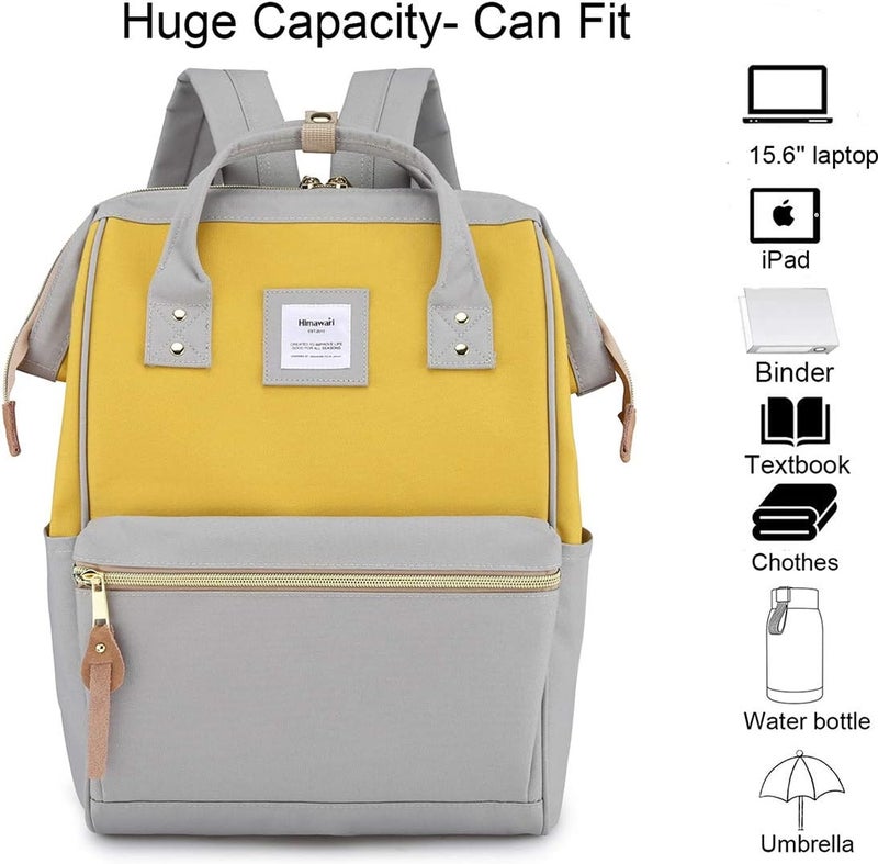 Himawari Laptop Backpack Travel Backpack With USB Charging Port Large Diaper Bag Doctor Bag School Backpack for Women&Men - Image 4
