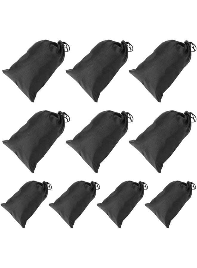 klarako Black Drawstring Carry Bag Polyester Drawstring Pouch Waterproof Skipping Rope Storage Bag Easy to Carry  - Image 1
