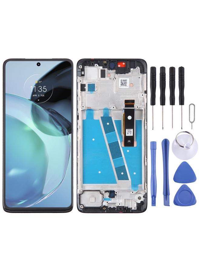 إيروريكس شاشة LCD أصلية بديلة لهاتف Motorola Moto G72 مع محول رقمي كامل مع إطار - Image 1