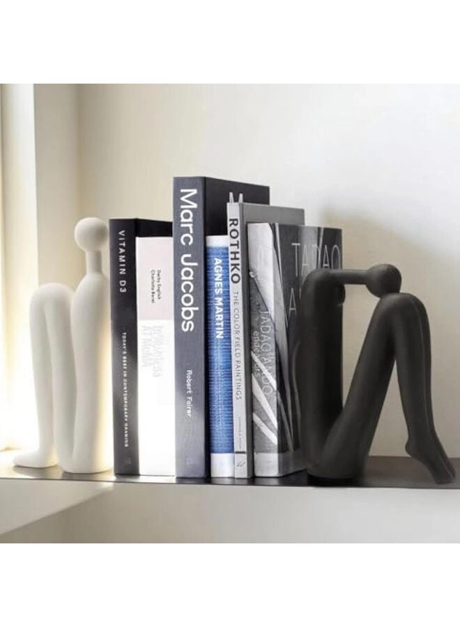 يُسلِّم دعائم كتب مزخرفة للأرفف - دعائم كتب عصرية لديكور أرفف الكتب، حامل كتب متين ومانع للكتب، ديكورات أرفف أنيقة ودعائم كتب للأرفف - Image 4