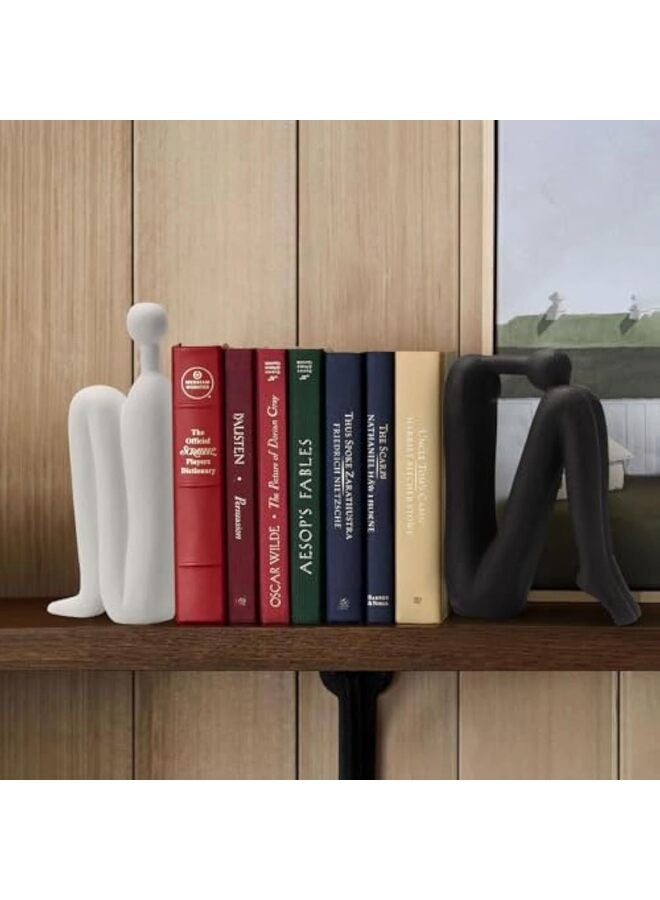 يُسلِّم دعائم كتب مزخرفة للأرفف - دعائم كتب عصرية لديكور أرفف الكتب، حامل كتب متين ومانع للكتب، ديكورات أرفف أنيقة ودعائم كتب للأرفف - Image 5