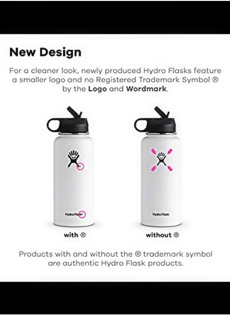 Hydro Flask Black Stainless Steel Vacuum Insulated Bottle 946ml | Full-Range Temperature Lock (-40℃~120℃)  - Image 4