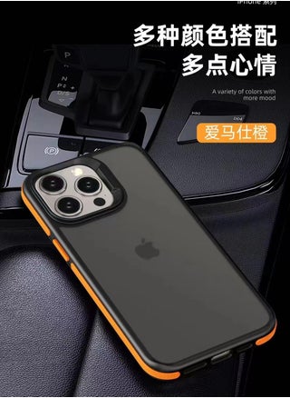 A back cover with a matte texture a delicate colored frame shock protection and protection for the camera from breakage For Iphone 12 (Orange) - pzsku/ZC3412D1519E2C79BEF61Z/45/_/1716500927/65299cb5-80e4-411d-8d59-3825ae499944