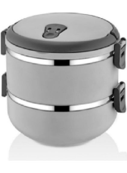 Freshbox Güntaç 2 Layer Storage Box Lunch Box Food Thermos Gray 