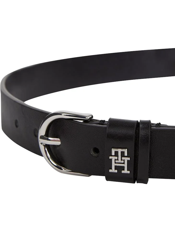 TOMMY HILFIGER Logo Detail Allocated Buckle Hole Belt