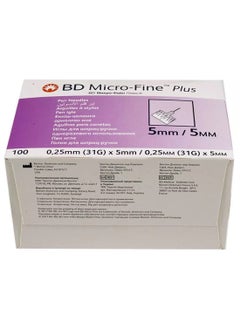 BD Micro-Fine Plus Insulin Pen Needles 31G X 5 Mm 100'S  - Image 3