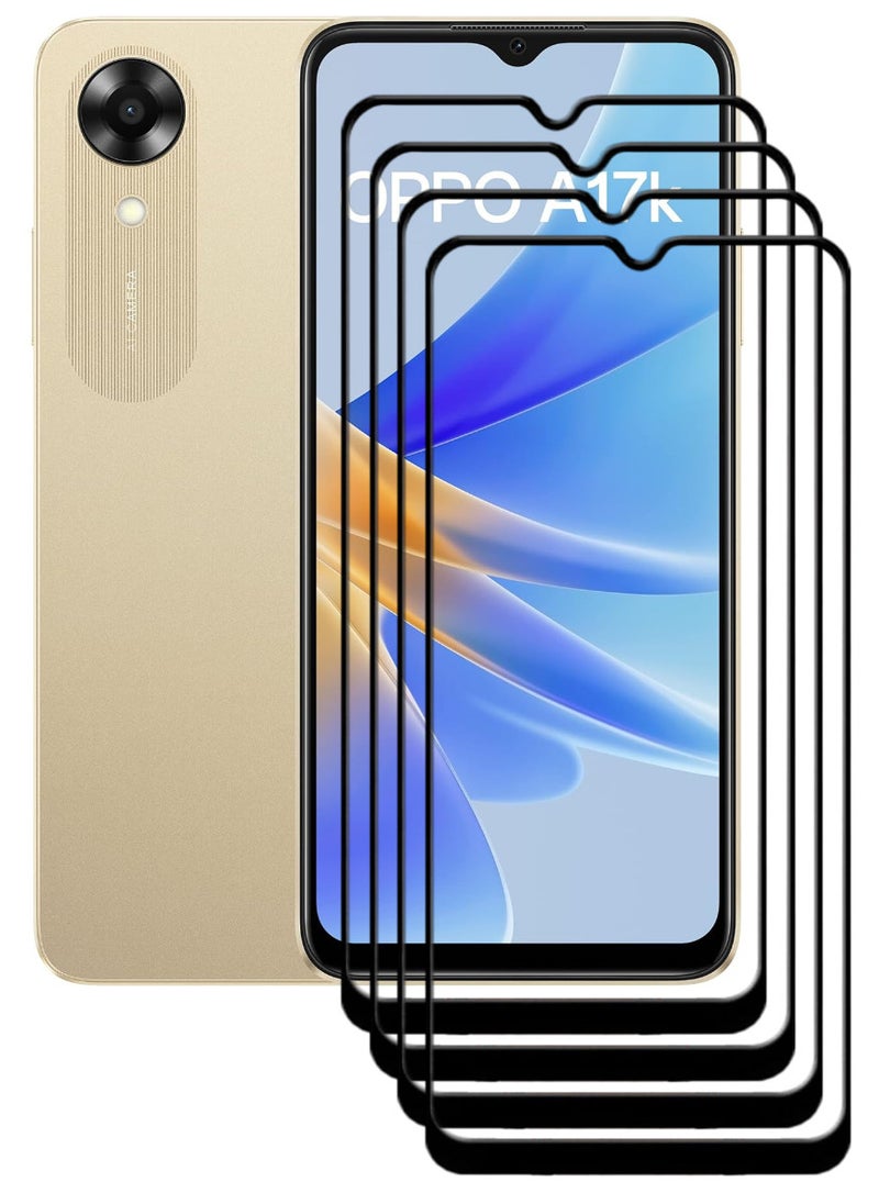 ACLIX 4 Pieces Antistatic ESD Dustproof Premium Quality High Definition Tempered Glass Screen Protector Designed For Oppo A17k - Image 1
