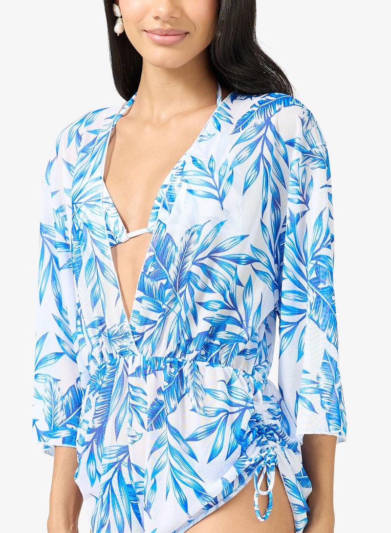 Ginger 2 PC Floral Bikini with Coverup - Image 5