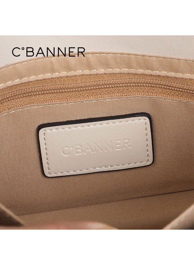 C.banner Leather Handbag, Women's Chain Small Square Bag, Shoulder Crossbody Phone Bag, Birthday And New Year Gift For Girlfriend - Image 3