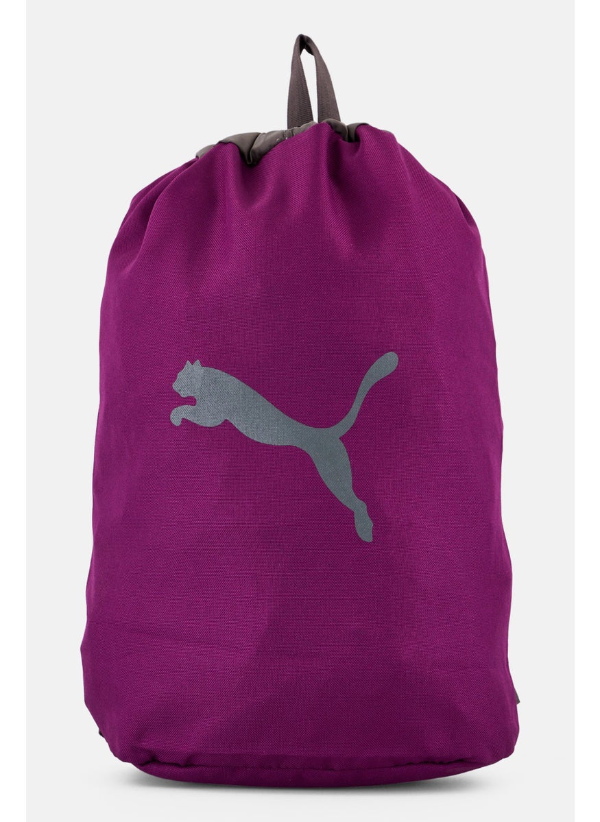 PUMA Women Brand Logo Drawstring Bag, Purple  - Image 1