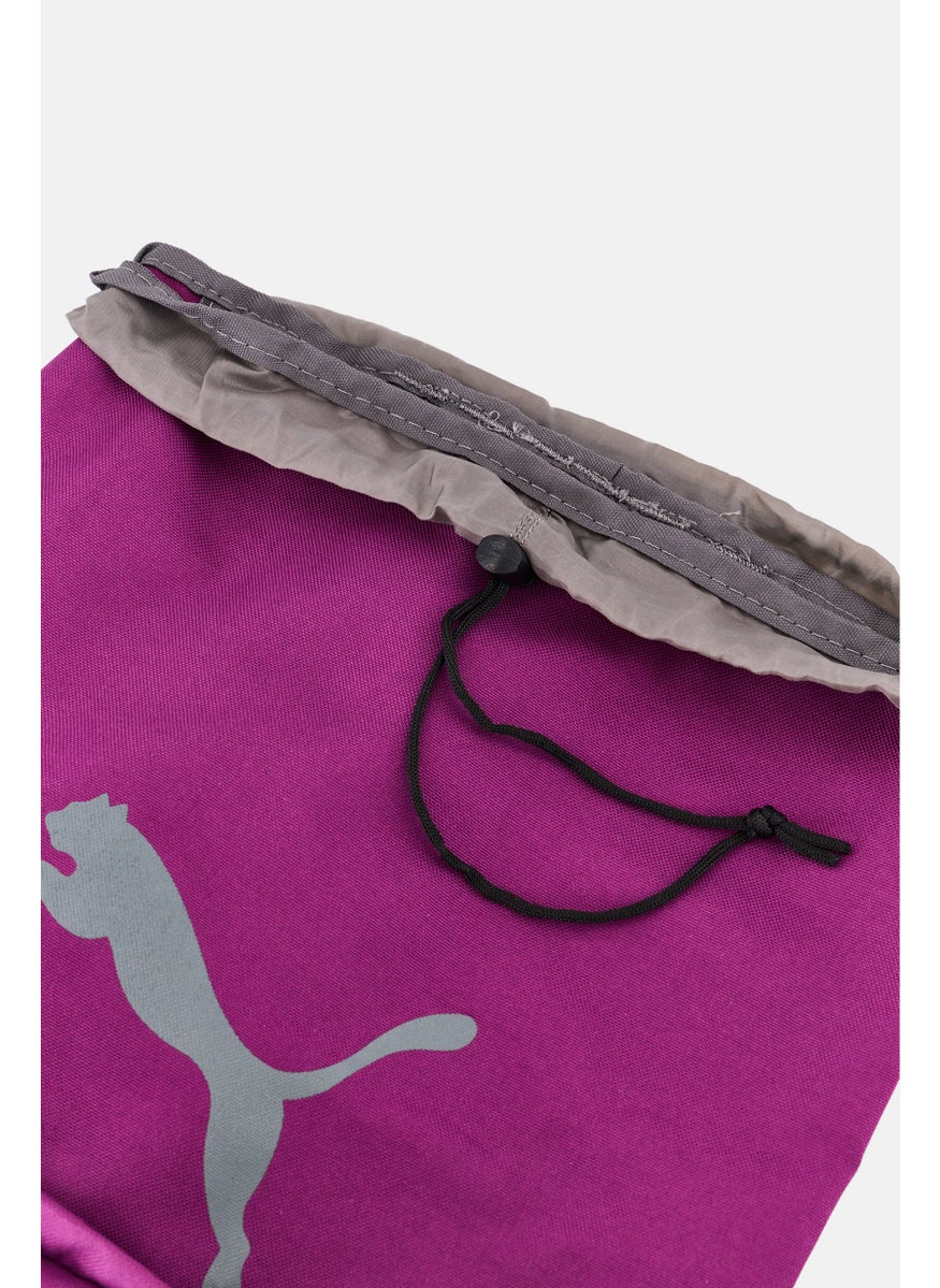 PUMA Women Brand Logo Drawstring Bag, Purple  - Image 3