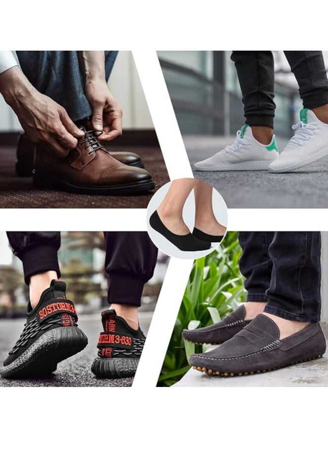 6 Pairs Mens No Show Socks Thin No See Invisible Boat Liner, No Show Socks, Non Slip Loafer Sock, Invisible Liners