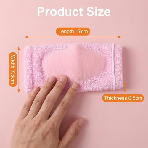 Elandy 1 Pair Womens Pink Gel Elbow Sleeves Breathable Elastic Elbow Support Guard with Gel Pad Golf Tennis Elbow Brace Protection Cover for Dry Moisturizing Softening - Image 2