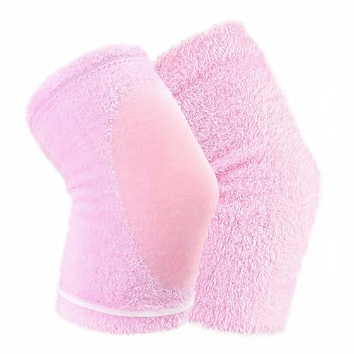 Elandy 1 Pair Womens Pink Gel Elbow Sleeves Breathable Elastic Elbow Support Guard with Gel Pad Golf Tennis Elbow Brace Protection Cover for Dry Moisturizing Softening - Image 1