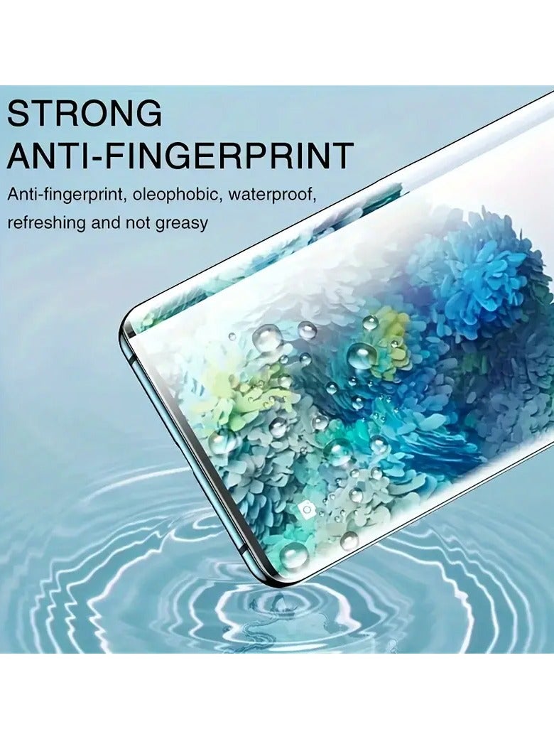 4-Pieces Hydrogel Film Mobile Phone Screen Protectors,  HYDROGEL Aqua  Protective Screen Protector Full Mobile Screen Flexible Cover for Samsung Galaxy S23 Ultra. (6.8 inches, Not Tempered Glass)