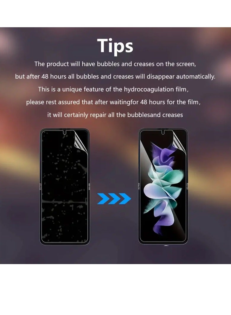 4-Pieces Hydrogel Film Mobile Phone Screen Protectors,  HYDROGEL Aqua  Protective Screen Protector Full Mobile Screen Flexible Cover for Samsung Galaxy S23 Ultra. (6.8 inches, Not Tempered Glass)