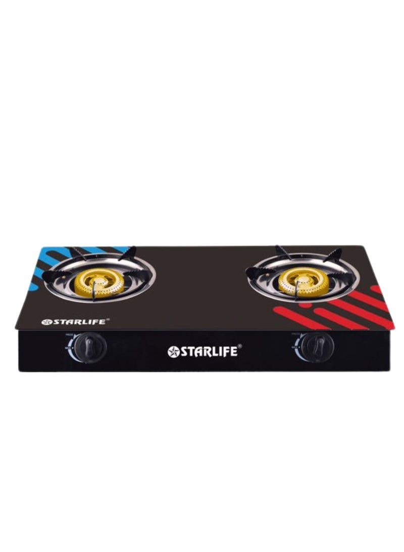 STARLIFE 2 BURNER GLASS  GAS STOVE - Image 1