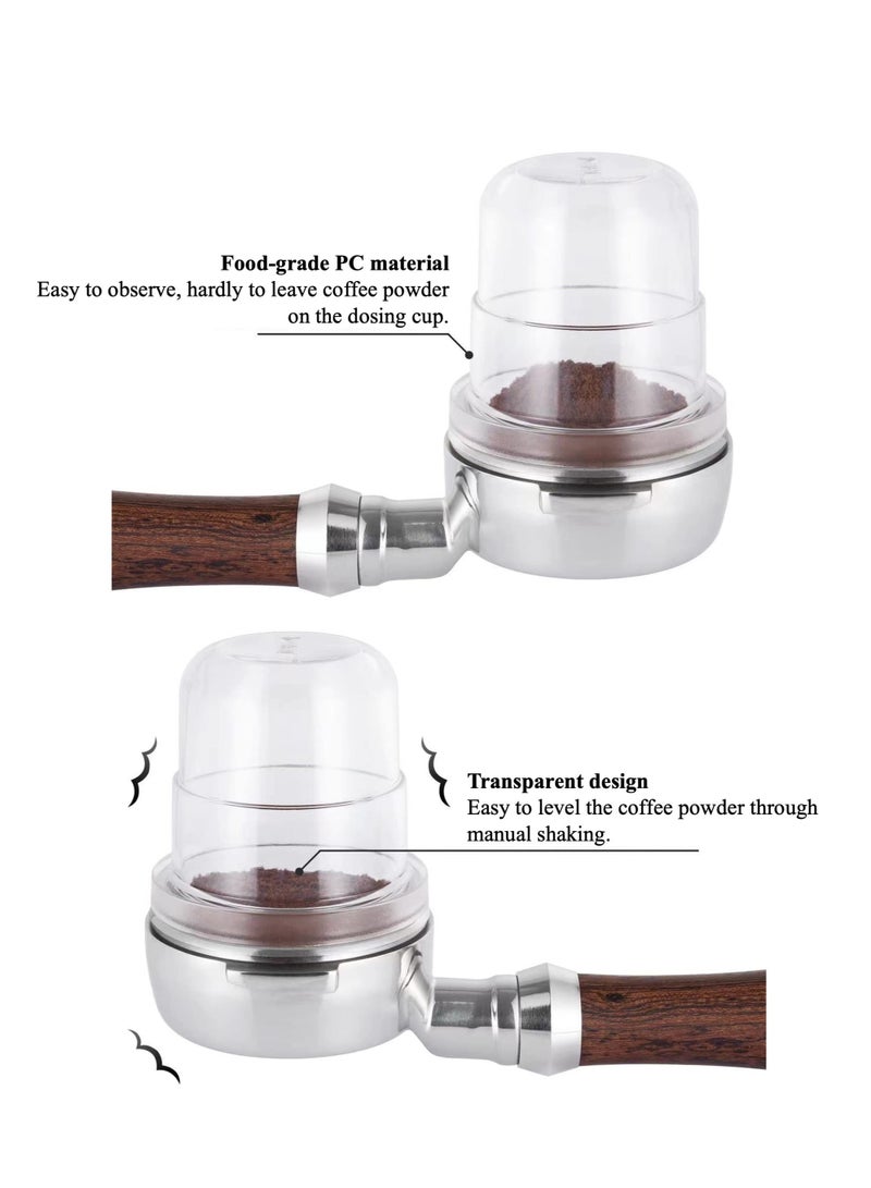 SYOSI كوب قياس قهوة 58 مم، SYOSI، كوب قياس إسبريسو، ملحقات ماكينة إسبريسو، متوافق مع فلاتر بورتافيلتر 58 مم - Image 4