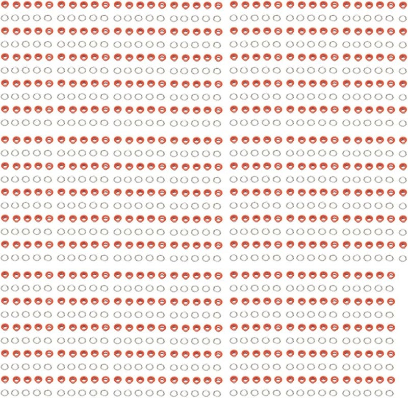 Orange 500 Sets 6mm Copper Grommet Kit For Clothes Leather Bags Repair Decoration - Image 1