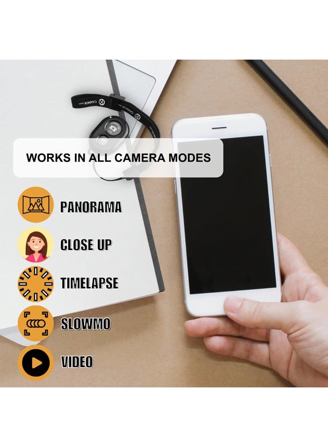 CamKix Camera Shutter Remote Control with Bluetooth Wireless Technology - Create Amazing Photos and Videos Hands-Free - Works with Most Smartphones and Tablets (iOS and Android) - Image 3