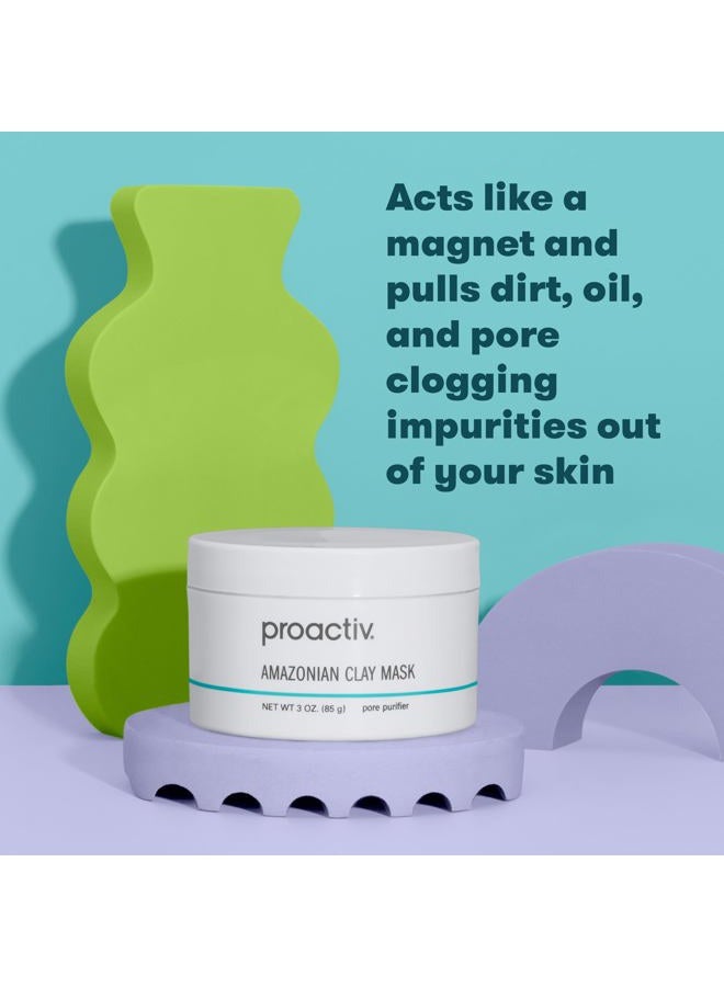 Proactiv Amazonian Clay Mask, Creamy, Natural Cleansing Skin Care Face Mask with Minerals, Vitamins and Antioxidants, Moisturizing for Acne, Gray, Cucumber, 3 Fl Oz - Image 3