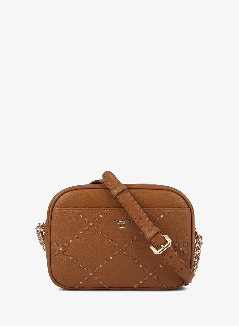 Serena Wax Leather Sling - Caramel
