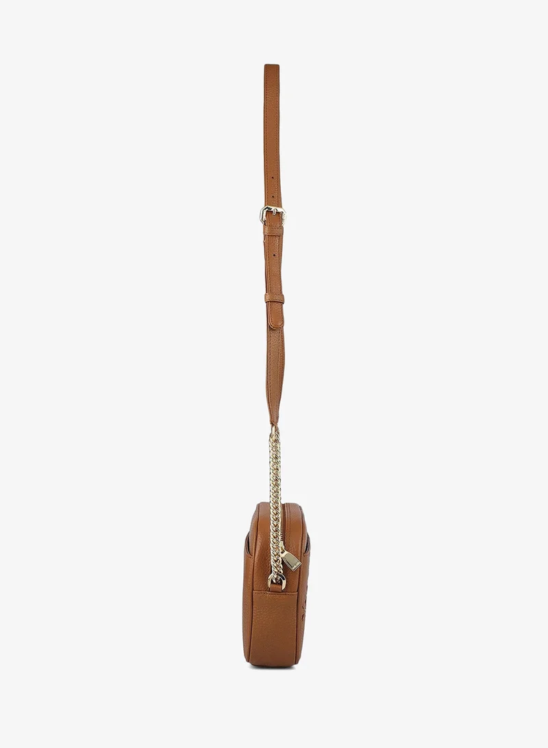 Da Milano Caramel Serena Wax Leather Sling - Caramel  | Best Price UAE