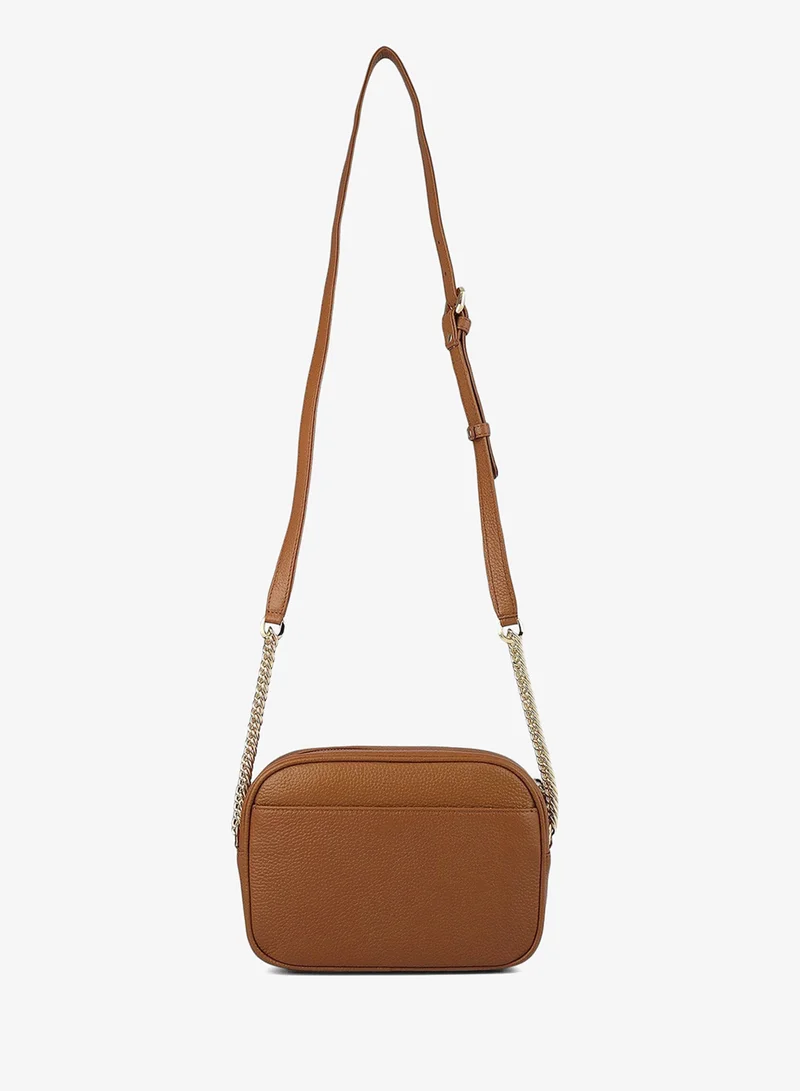 Da Milano Caramel Serena Wax Leather Sling - Caramel  | Best Price UAE