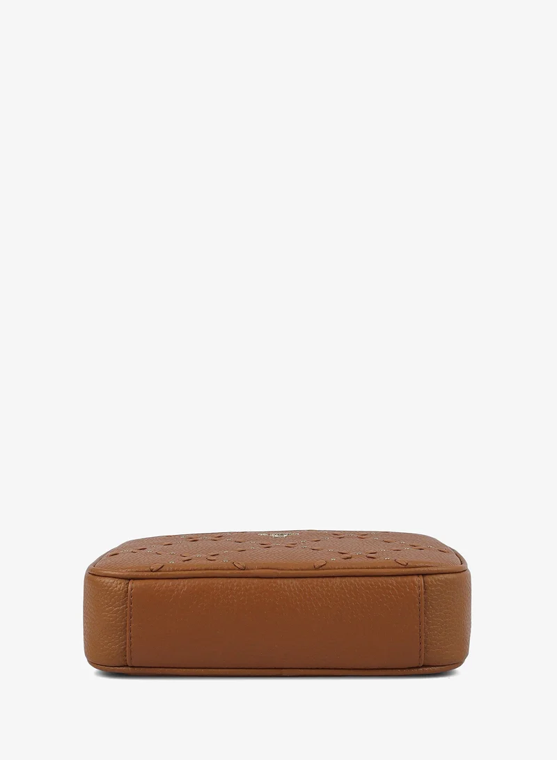 Da Milano Caramel Serena Wax Leather Sling - Caramel  | Best Price UAE