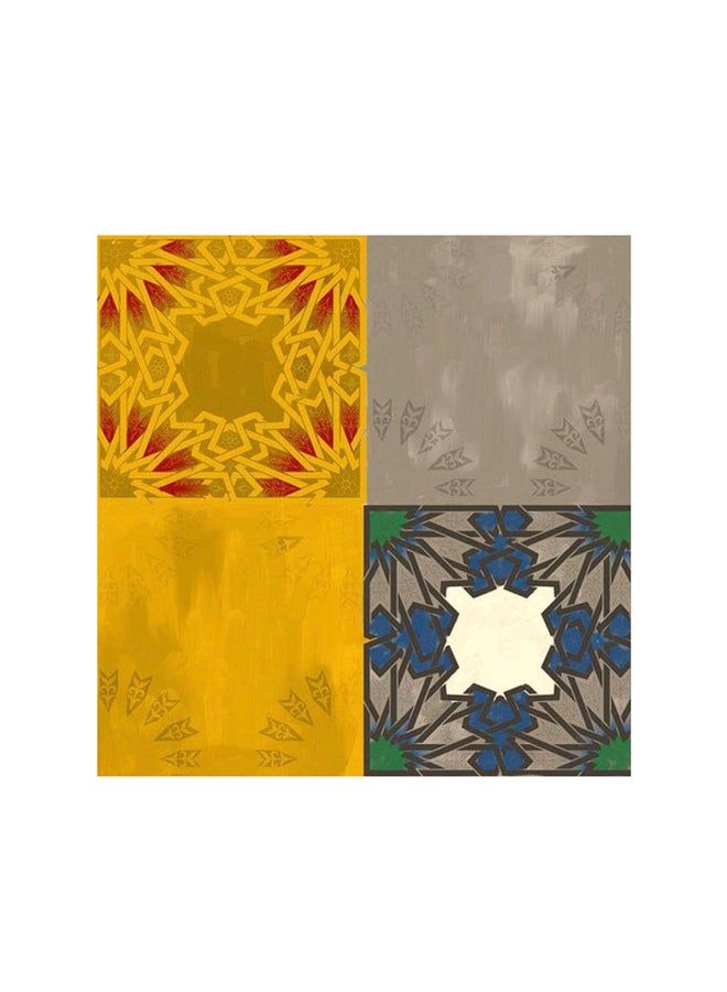 RYN Islamic Motifs Mdf Wall Art Multicolour 30x30centimeter - Image 2