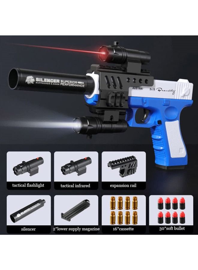 Colorful Soft Bullets & Pull Back Action Gun for Children