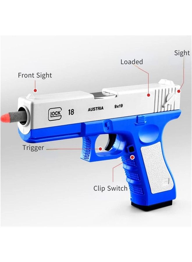 Colorful Soft Bullets & Pull Back Action Gun for Children