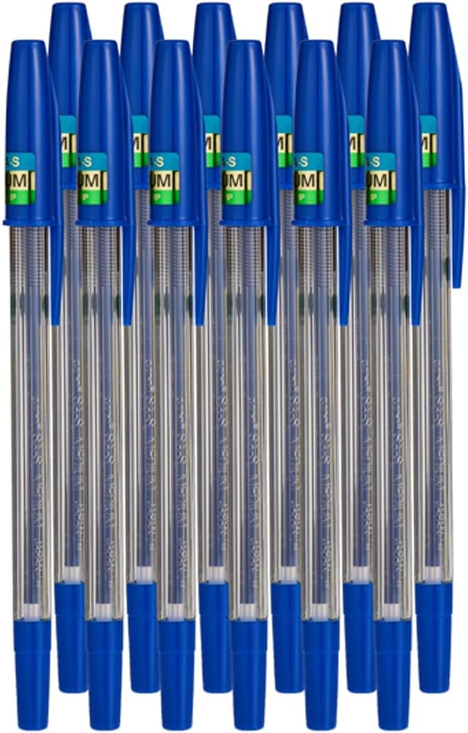يوني بول uni-ball SA-S Medium Ballpoint Pen - Blue Ink, 12 Count - Image 1
