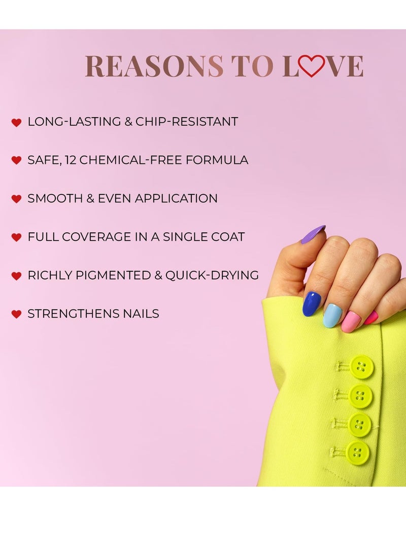 Just Herbs Just Herbs Nail Polish 12 COLOUR Cotton Candy  - Image 4