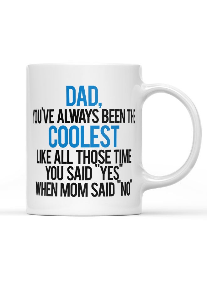 LIT Coffee Mug Father Birthday Gift White Mug Funny Father Children Quote Children Gift to Dad - Image 1