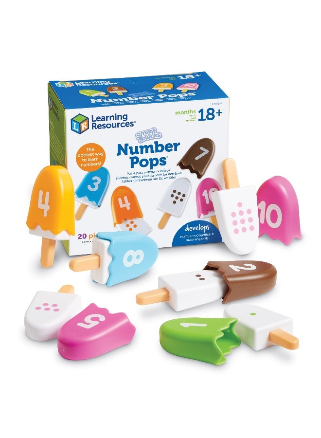 ليرننج ريسورسز مجموعة ألعاب تعليمية ذكية من Learning Resources، تتضمن 10 قطع آيس كريم، تتضمن العد والتعرف على الألوان للأطفال الصغار من عمر سنتين فما فوق - Image 1