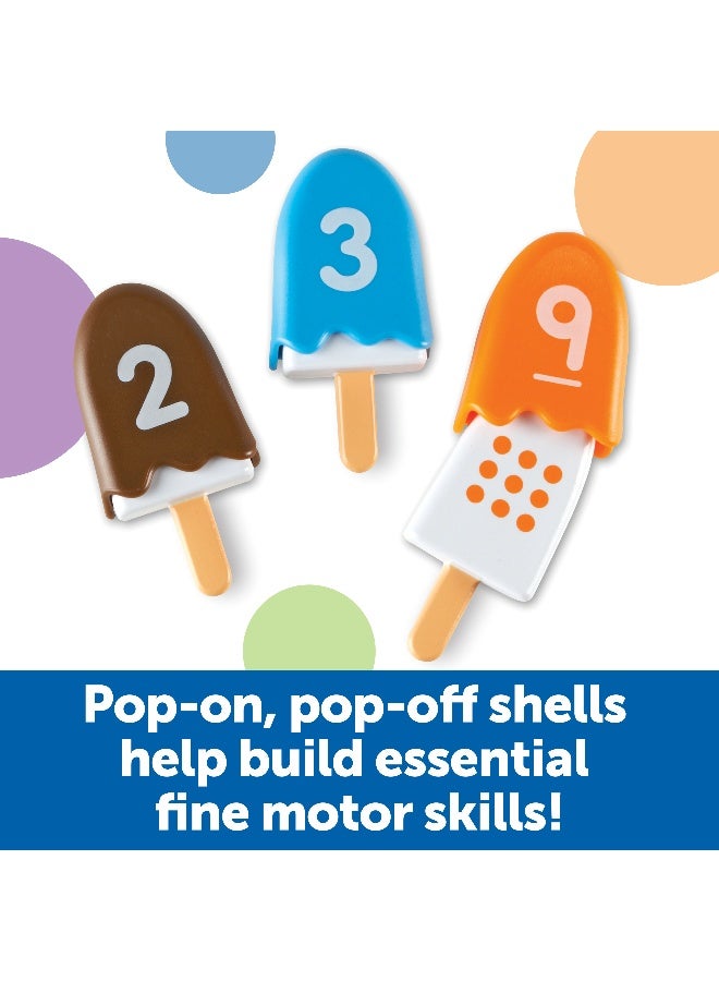 ليرننج ريسورسز مجموعة ألعاب تعليمية ذكية من Learning Resources، تتضمن 10 قطع آيس كريم، تتضمن العد والتعرف على الألوان للأطفال الصغار من عمر سنتين فما فوق - Image 3