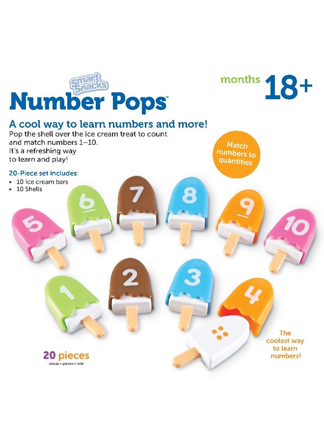 ليرننج ريسورسز مجموعة ألعاب تعليمية ذكية من Learning Resources، تتضمن 10 قطع آيس كريم، تتضمن العد والتعرف على الألوان للأطفال الصغار من عمر سنتين فما فوق - Image 5