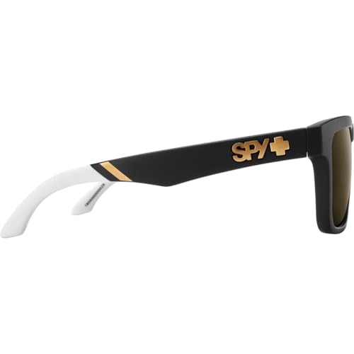 SPY Optic Helm, Square Sunglasses, Color and Contrast Enhancing Lenses, Tom Wallisch - Happy Bronze With Gold Spectra Mirror Lenses - Image 4