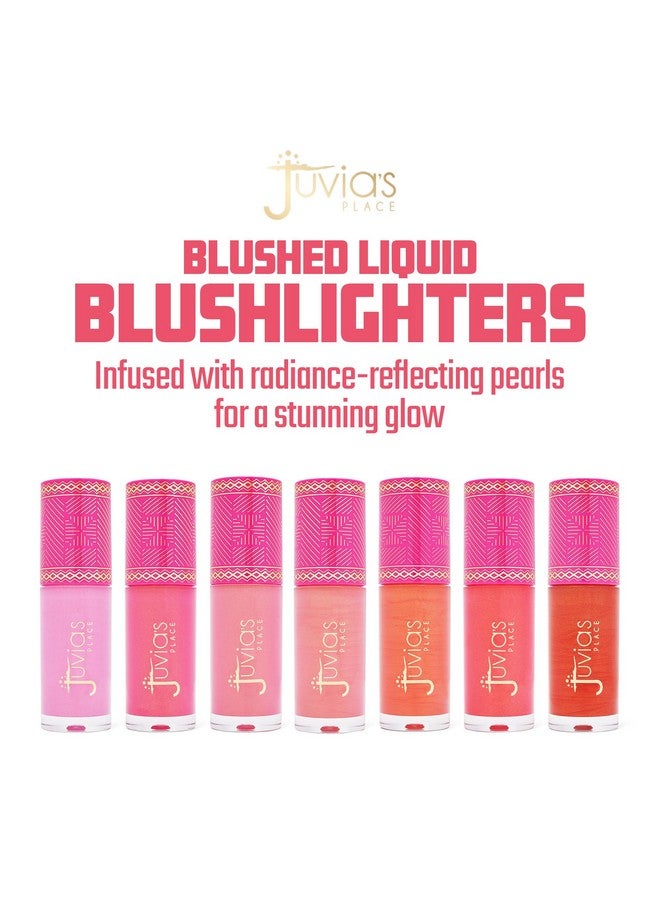 Juvia's Place Blushed Liquid Blush Lighter Pink Lady Glow - Liquid Blush for Cheeks with Luminous Glow, Long-Wearing, Buildable & Highly-Pigmented Makeup, Easy to Blend - Image 2