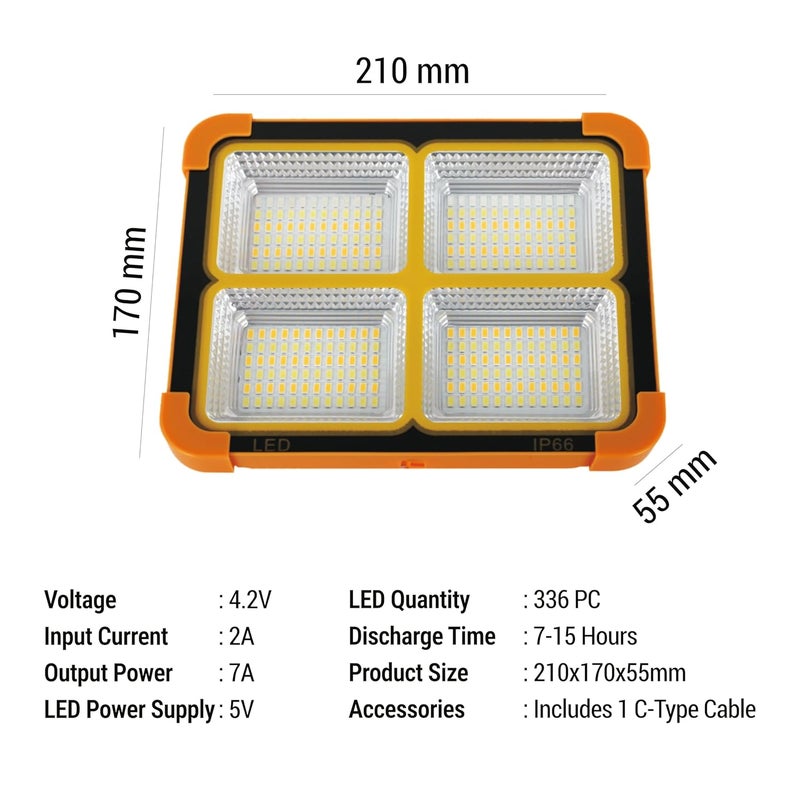 Kairos KAIROS SOLARMAXX5MODE Rechargeable LED Light  - Image 3
