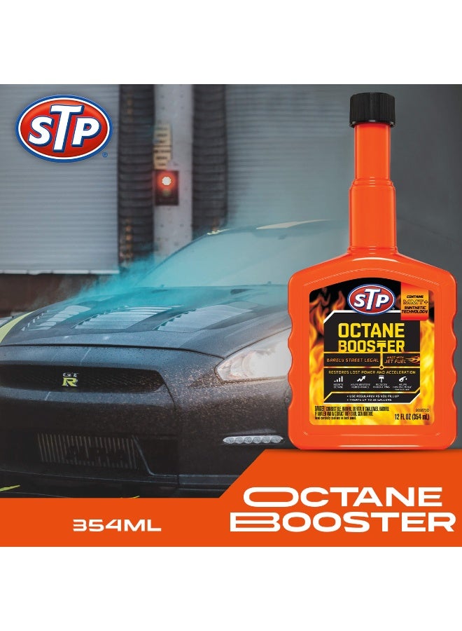 STP Octane Booster 354ML – Fuel Additive for Cars & Bikes, Boosts Octane, Improves Engine Performance, Reduces Knocking & Pinging, Enhances Acceleration & Fuel Efficiency - Image 1