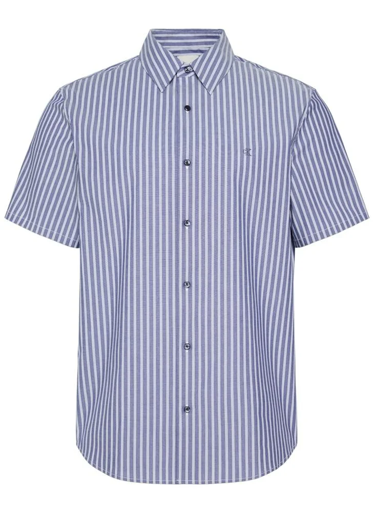 CALVIN KLEIN  Striped Short Sleeve Shirt for Men | Best Price UAE