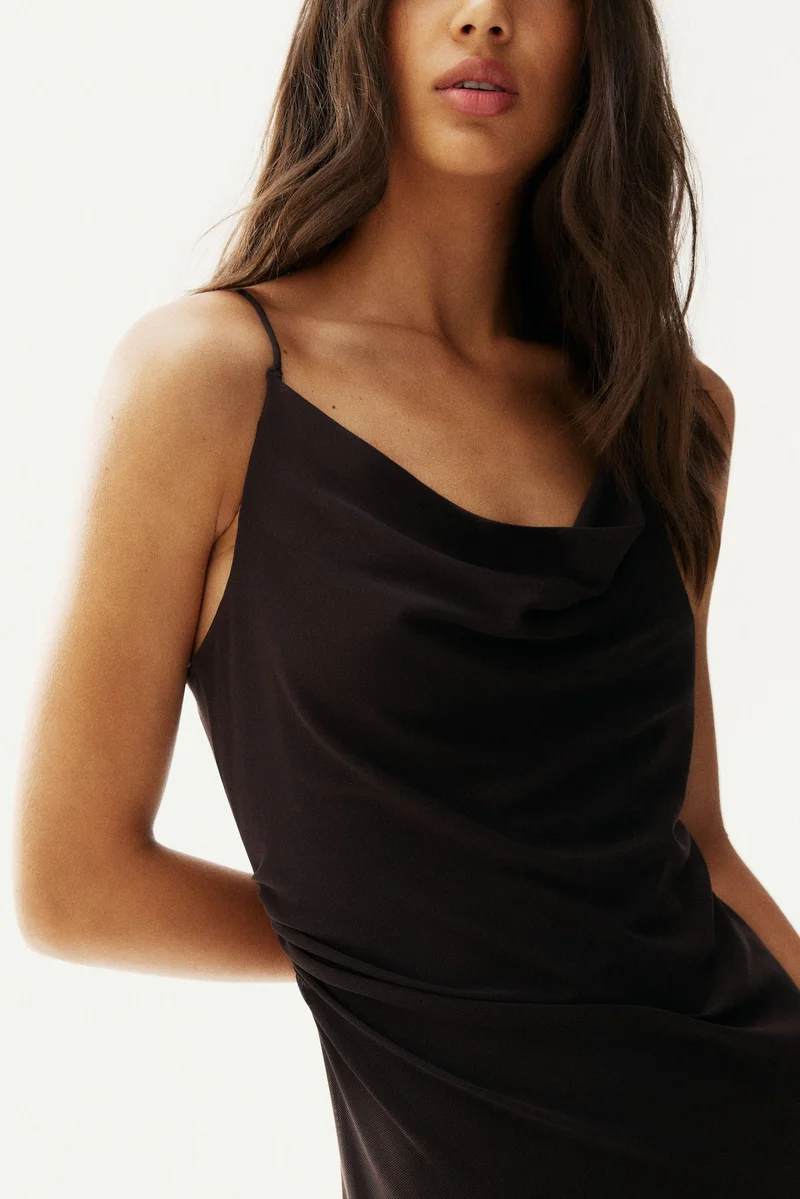 H&M Draped mesh dress