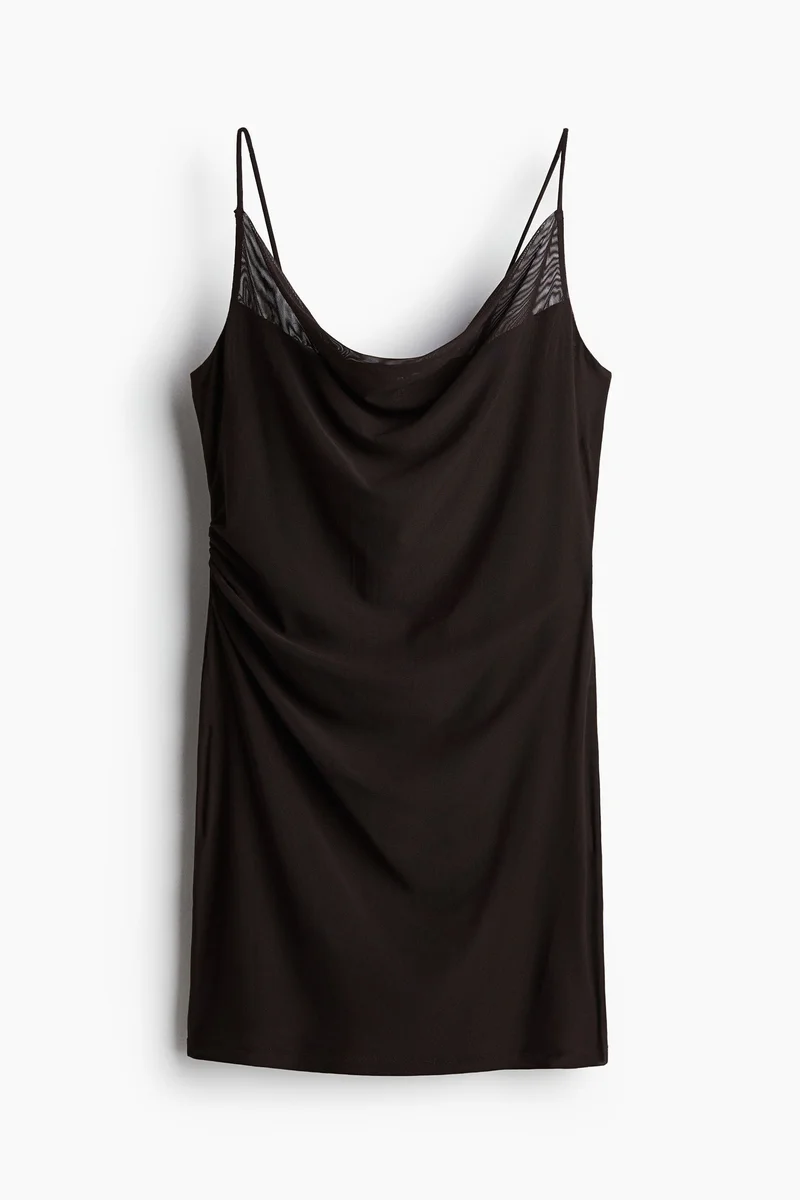 H&M Draped mesh dress
